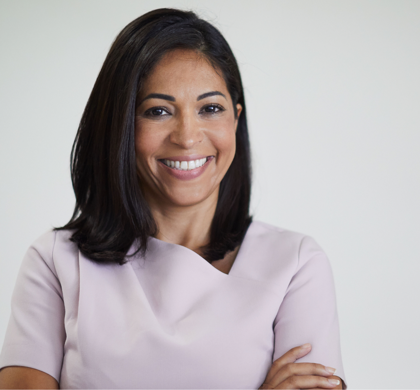 Woman with medium skin smiling